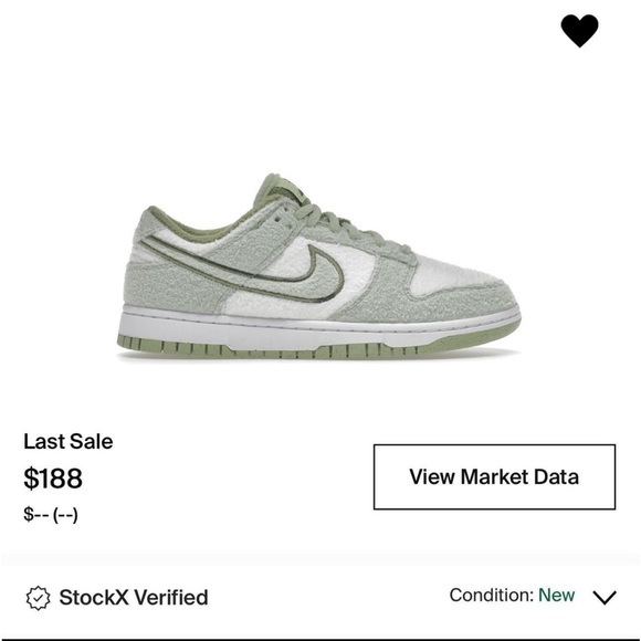 Nike 8.5W Fuzzy Green/White - Picture 2 of 2